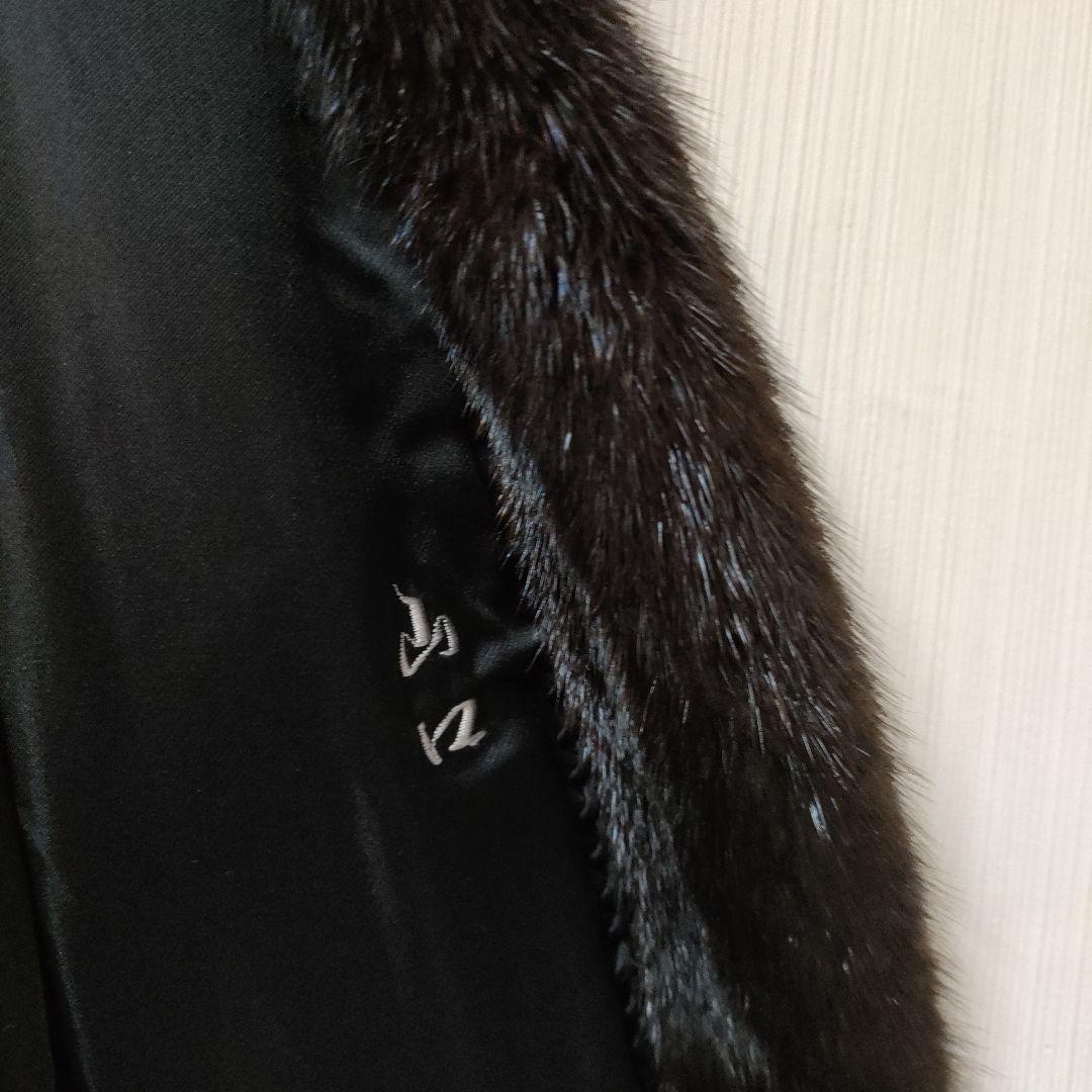 malvoisie ミンクコート Lサイズ程 こげ茶 リアルファー