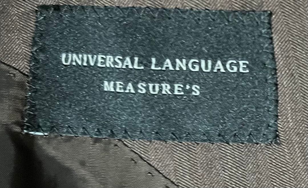 高級オーダースーツ カノニコ ウールシルク ダブル 6ボタン 茶 48-L相当