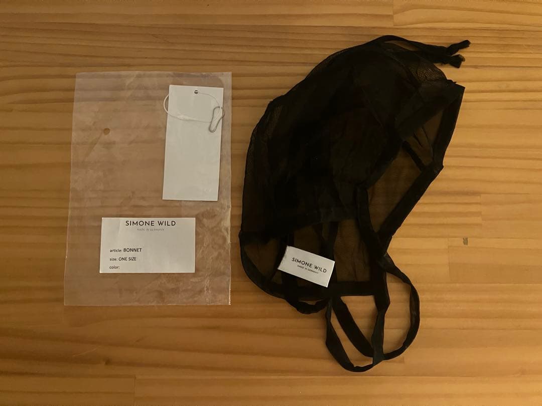 シモーネワイルド ボンネット 帽子 ブラック visitfor購入