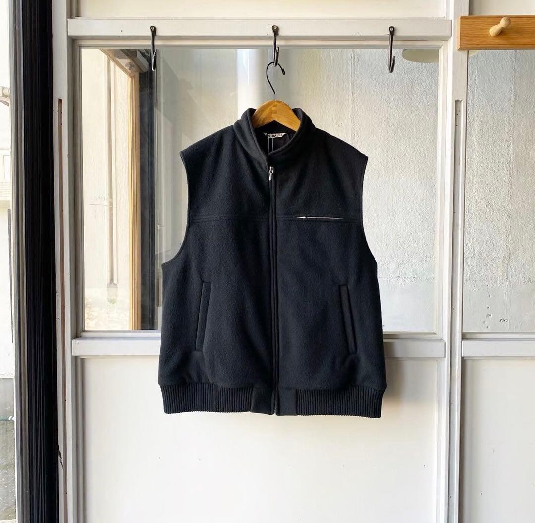 定価7万 AURALEE CASHMERE WOOL MOSSER VEST