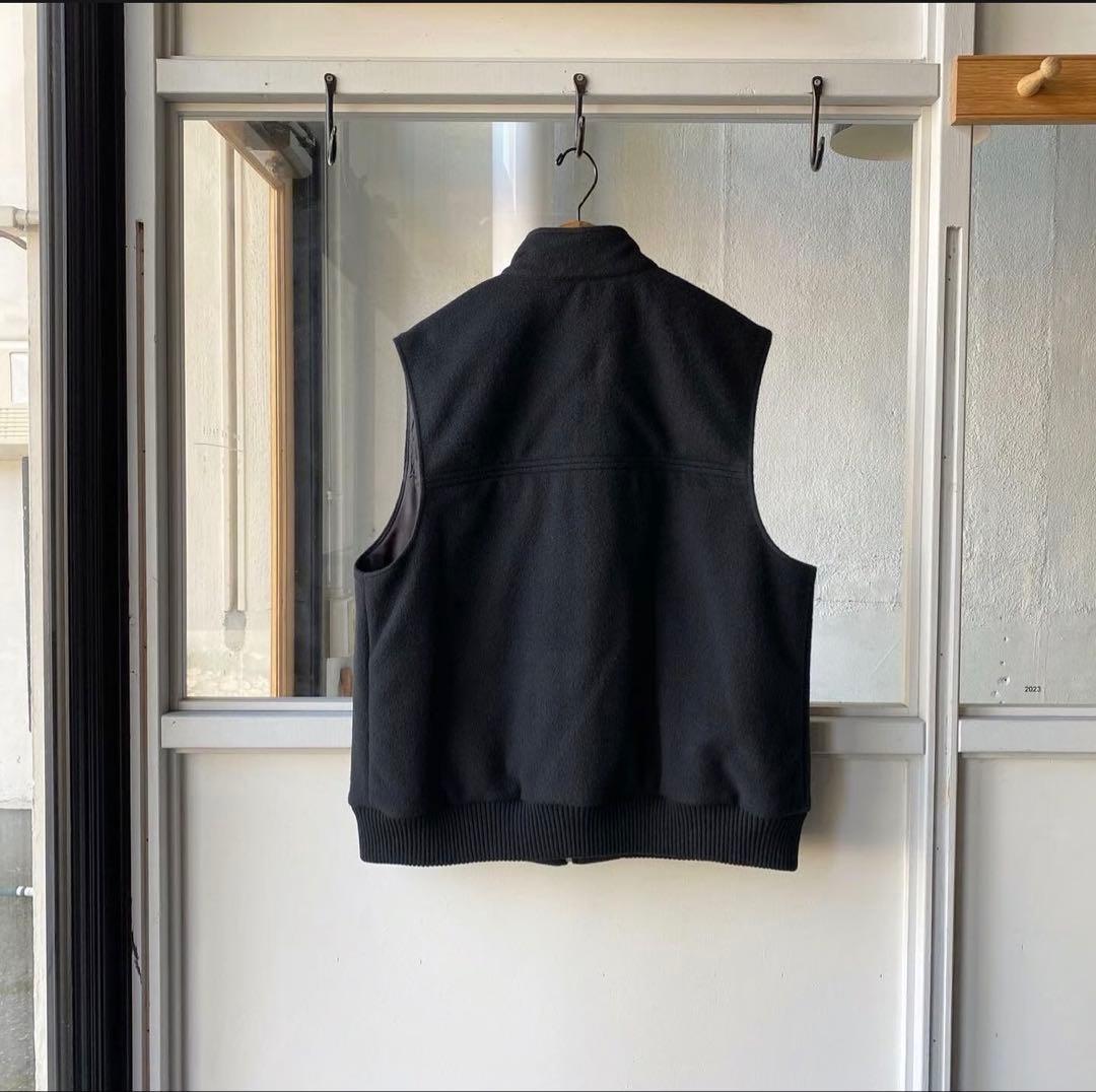 定価7万 AURALEE CASHMERE WOOL MOSSER VEST