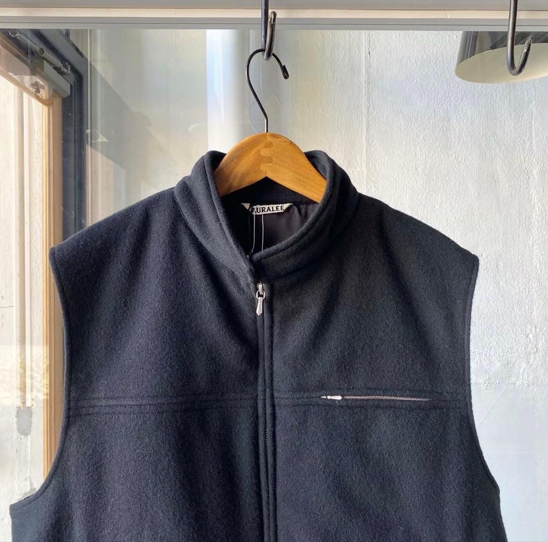 定価7万 AURALEE CASHMERE WOOL MOSSER VEST