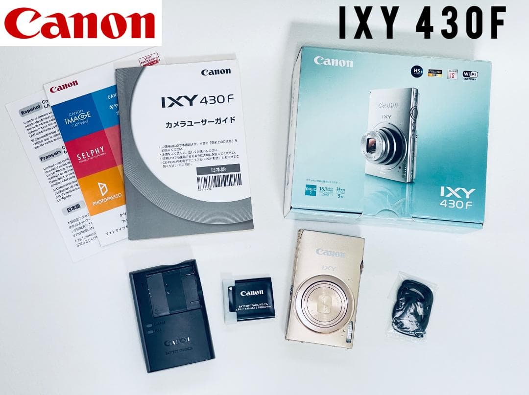 Canon IXY430F キヤノン ゴールド デジタルカメラ コンデジ