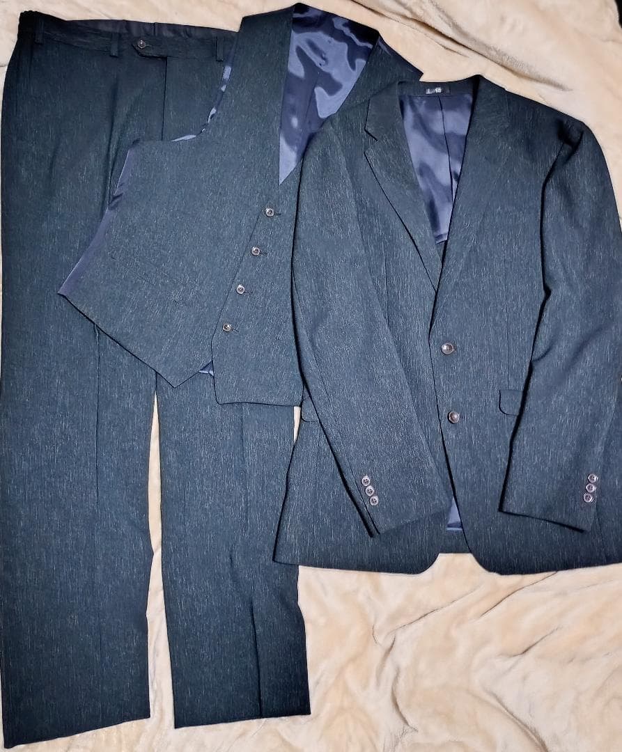 メンズスーツ　秋冬【上(A7) 下(AB7)】【BLKP2505-41_T】