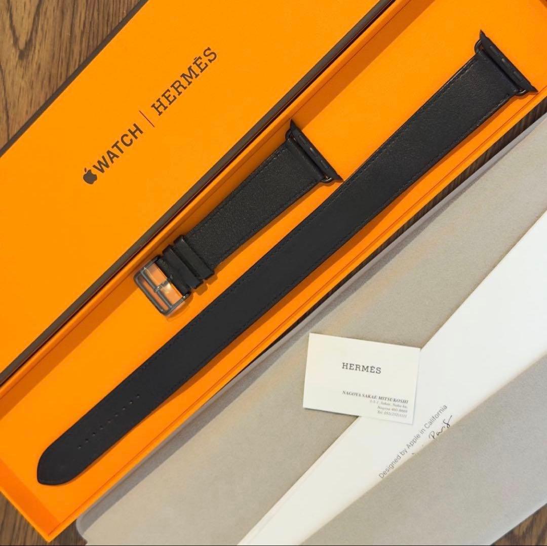 2719 45㎜ Apple Watch エルメス　ブラック　ドゥブルトゥール