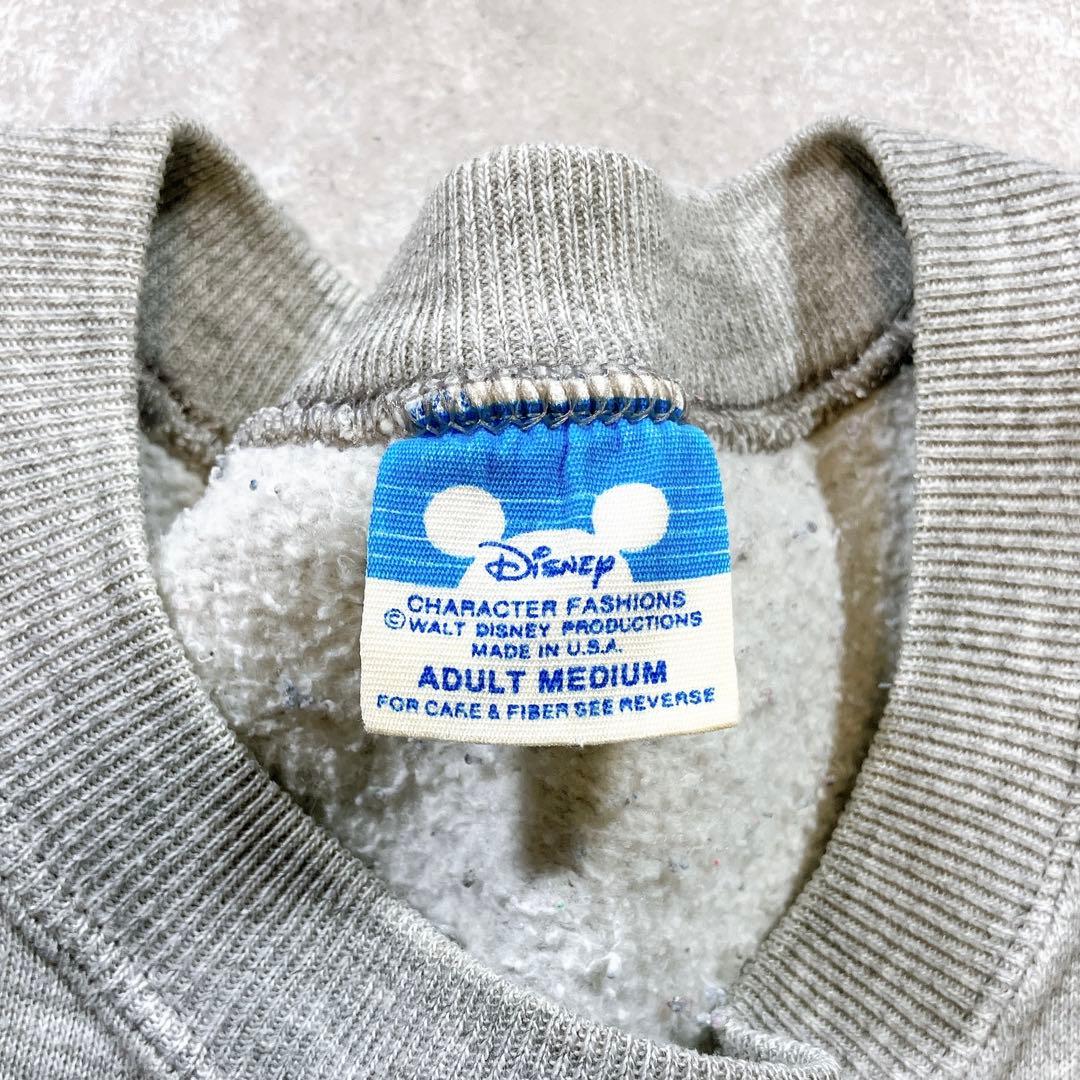 【USA製】80s ディズニー ミッキー スウェット グレー ヴィンテージ