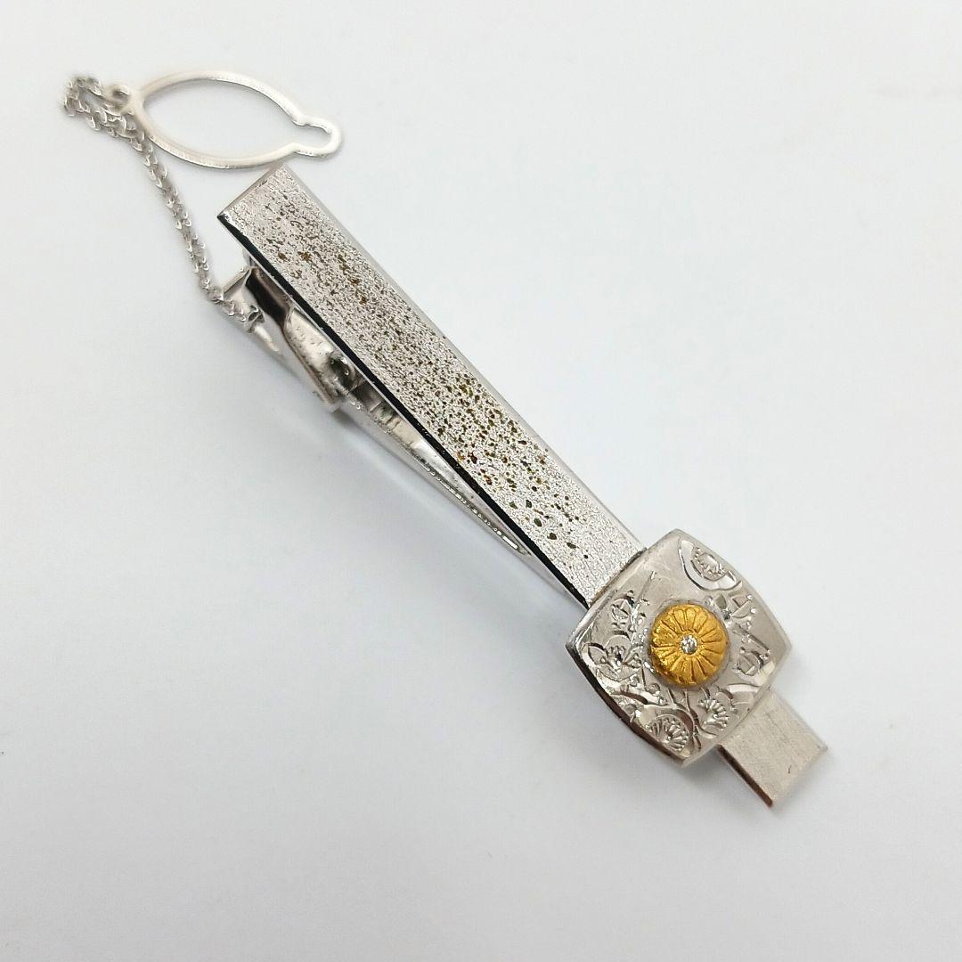 叙勲記念 ネクタイピン SILVER pm900 純金刻印有