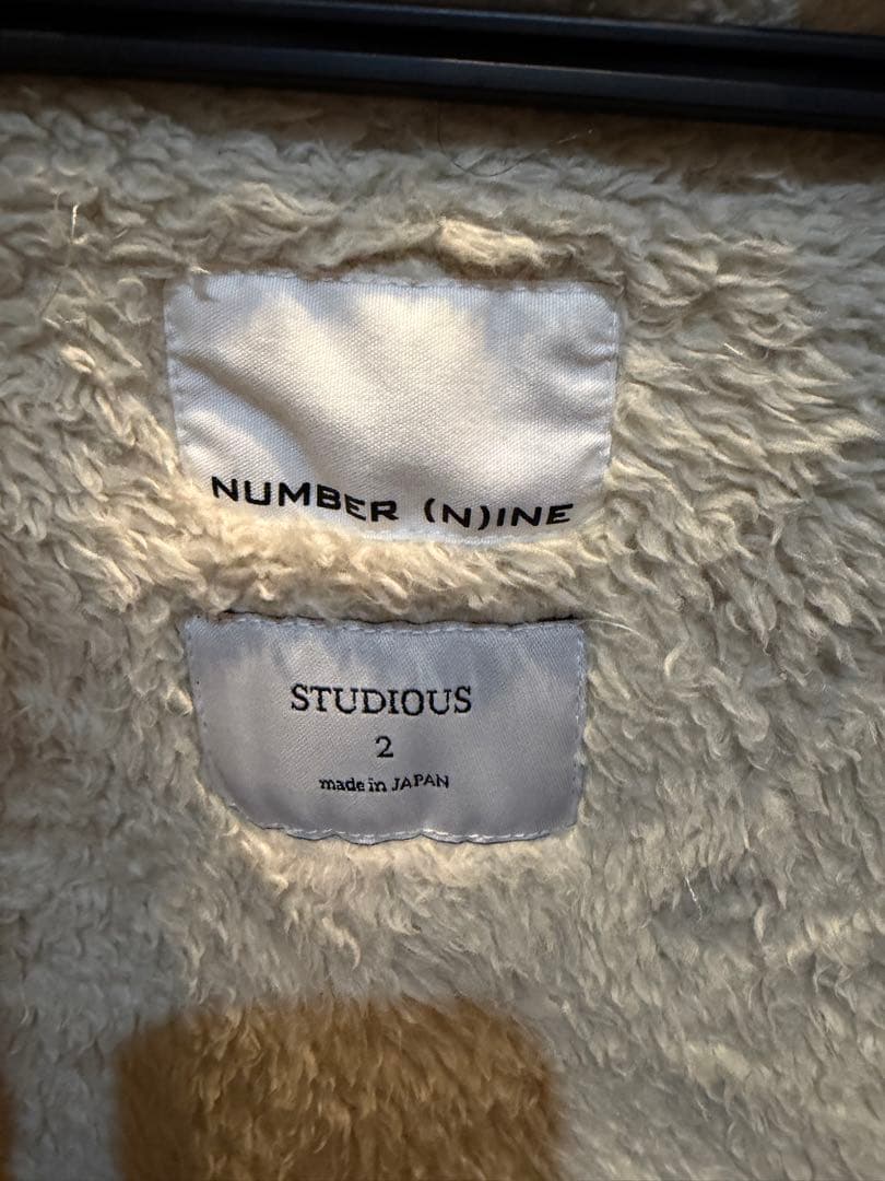 number nine Studious 限定コラボ モッズコート ファー　M