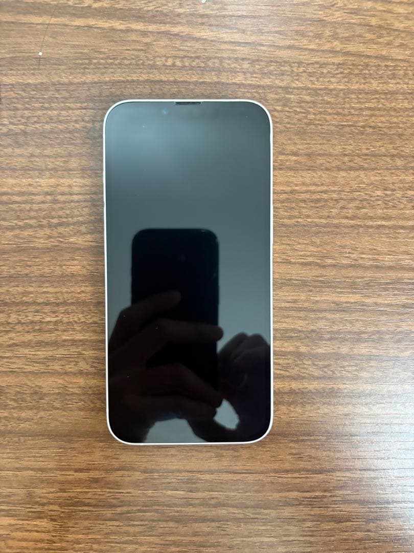 iPhone 13 ホワイト 128G 箱、充電コード、ケース付き 美品