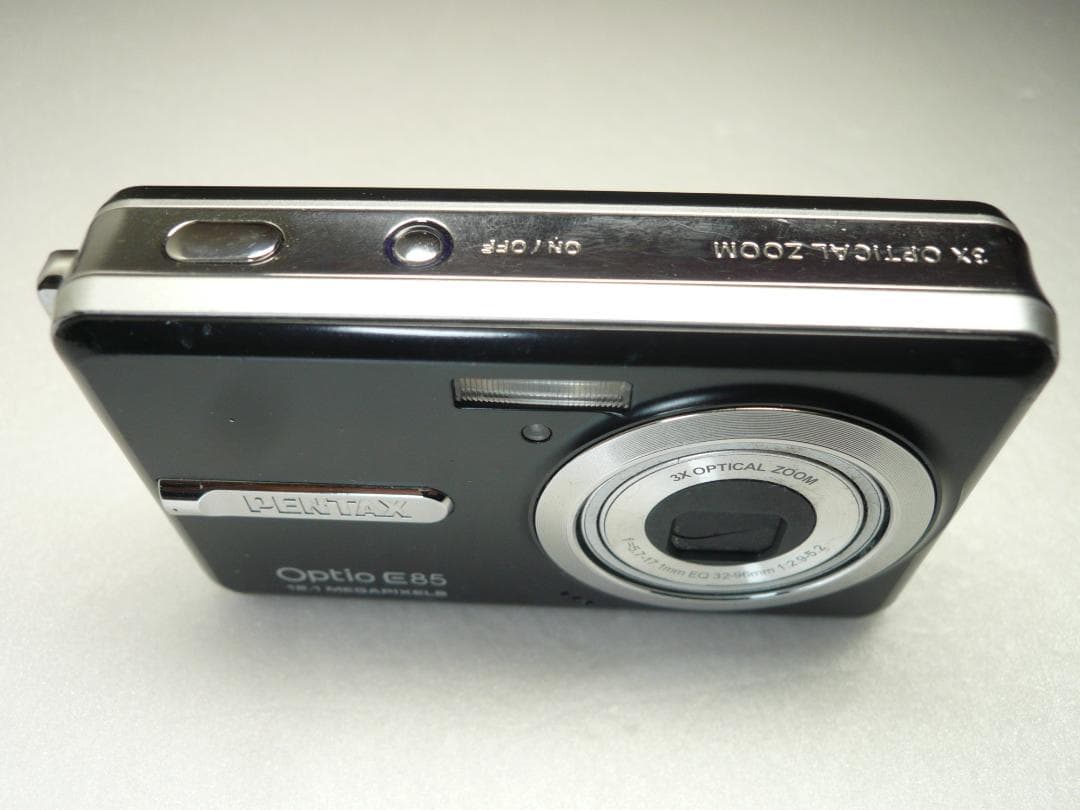 PENTAX★Optio E85⭐️欧州限定モデル❤️新品バッテリー★ブラック