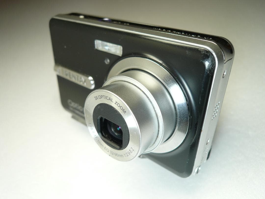 PENTAX★Optio E85⭐️欧州限定モデル❤️新品バッテリー★ブラック