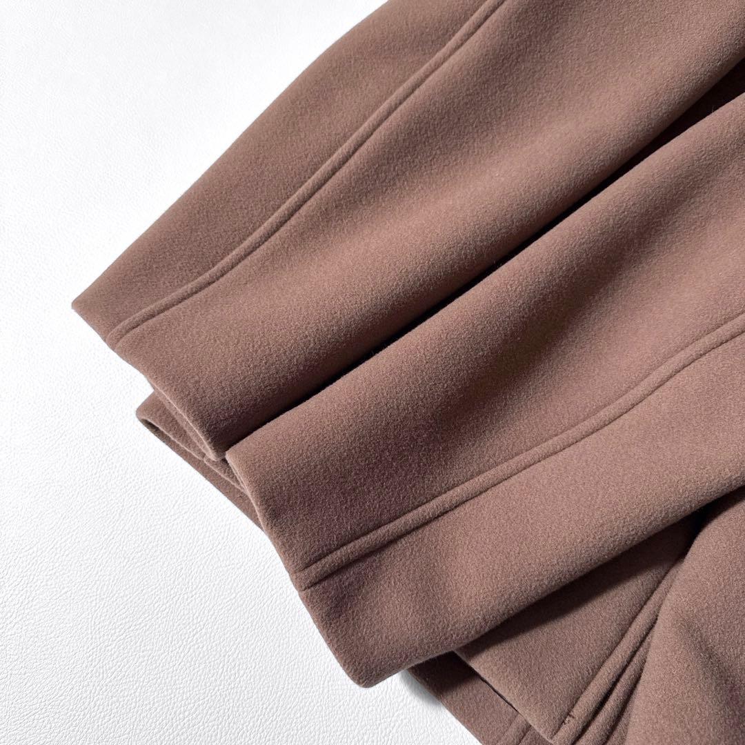 ノーブル 定番 MTRカラーレスジップショートコート ピンクブラウン