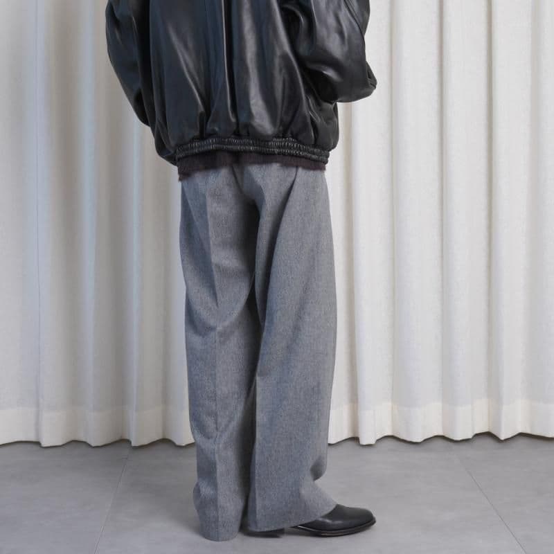 パンツ ssstein W/CA BEAVER STRAIGHT TROUSERS