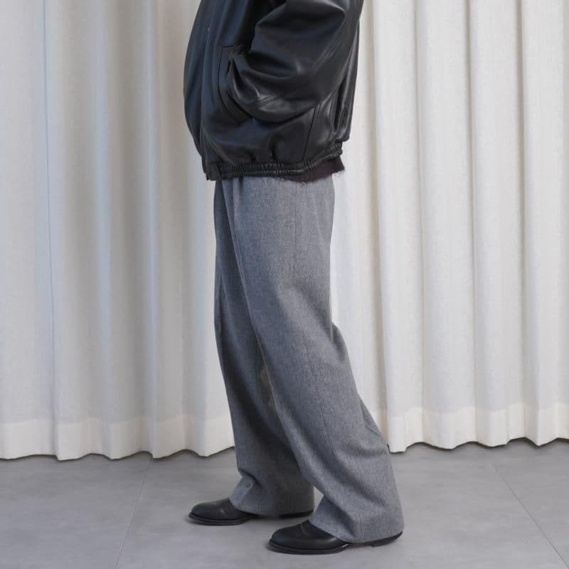 パンツ ssstein W/CA BEAVER STRAIGHT TROUSERS