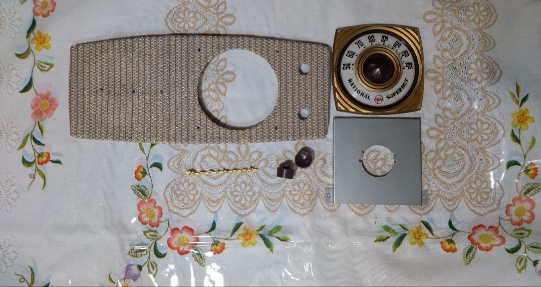 ナショナル　昭和レトロ真空管ラジオ　DX-370　bluetooth+トランス付