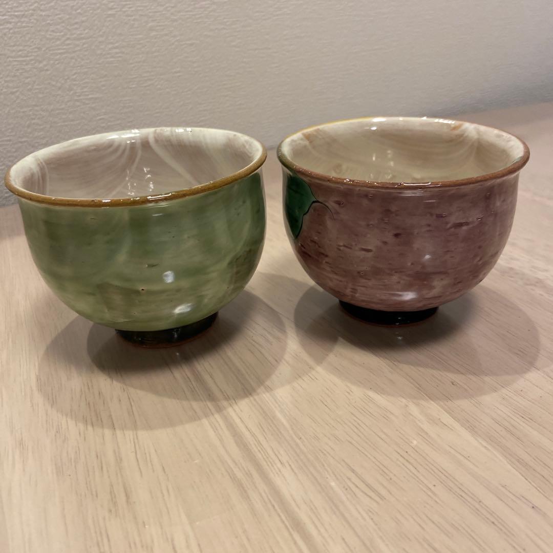 京焼　陶あん　茶碗　湯呑み2個セット
