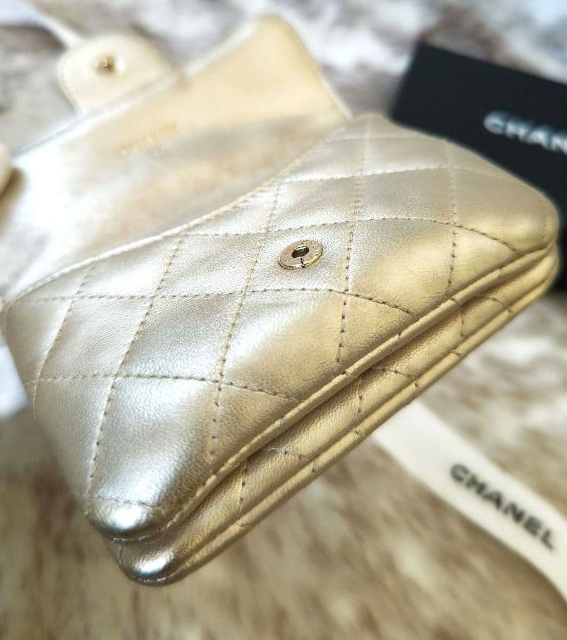 み*ゆ様 ★訳あり★シャネル ケース カードケース マトラッセ ラムスキン