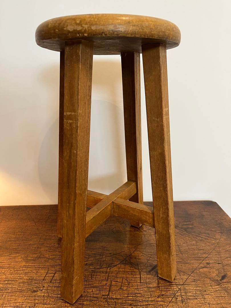 丸椅子 古道具 スツール 昭和レトロ アンティーク ビンテージ
