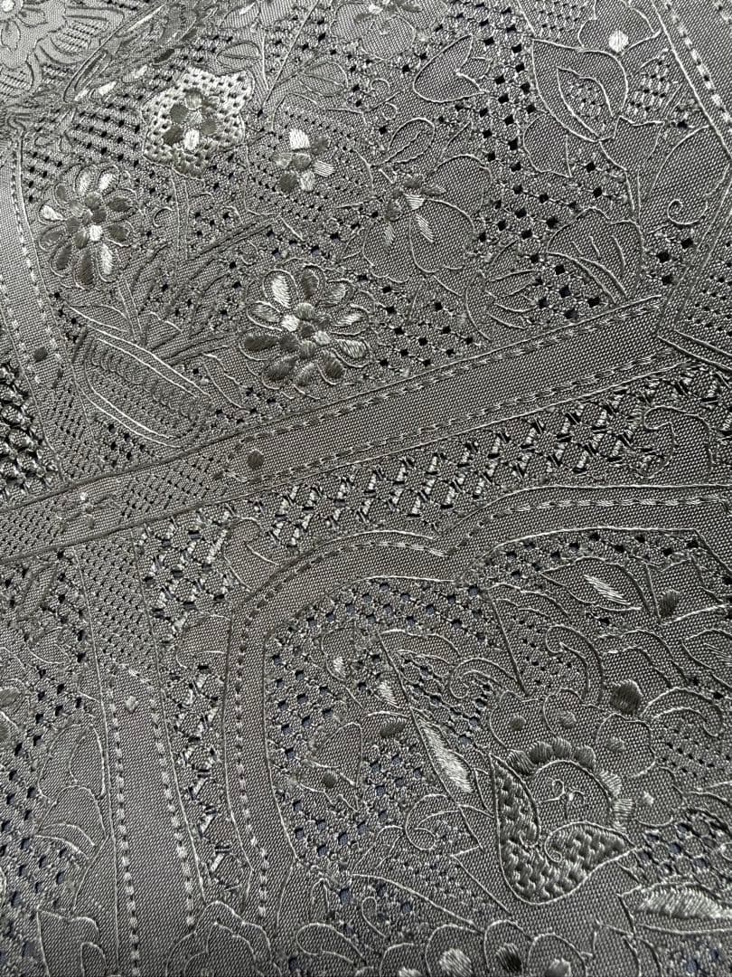 新品 高級 袋帯 正絹 全通柄 汕頭刺繍 スワトウ刺繍 中国刺繍 訪問着
