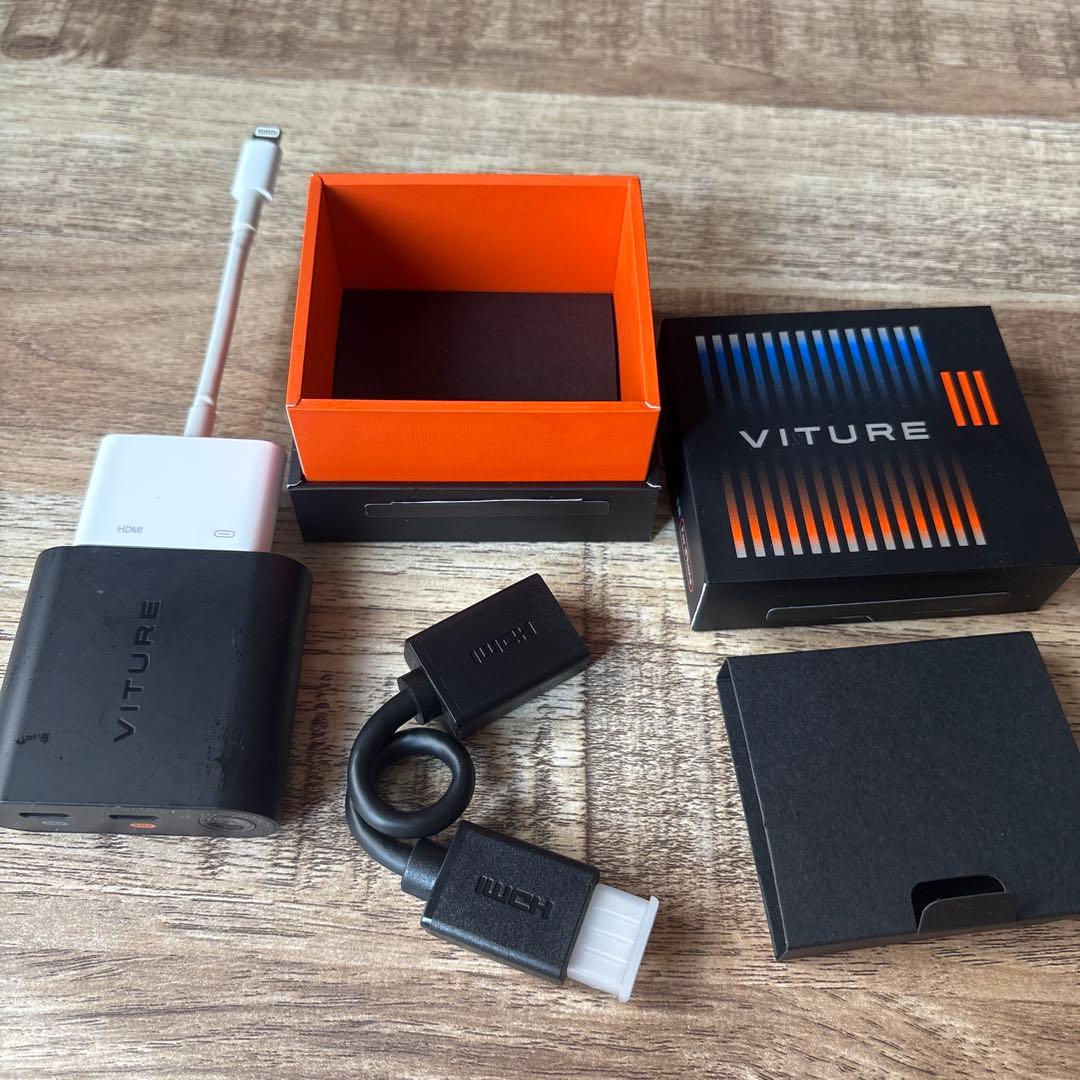 VITURE ONE XRグラス用アダプタ　iPhoneHDMI変換ケーブル