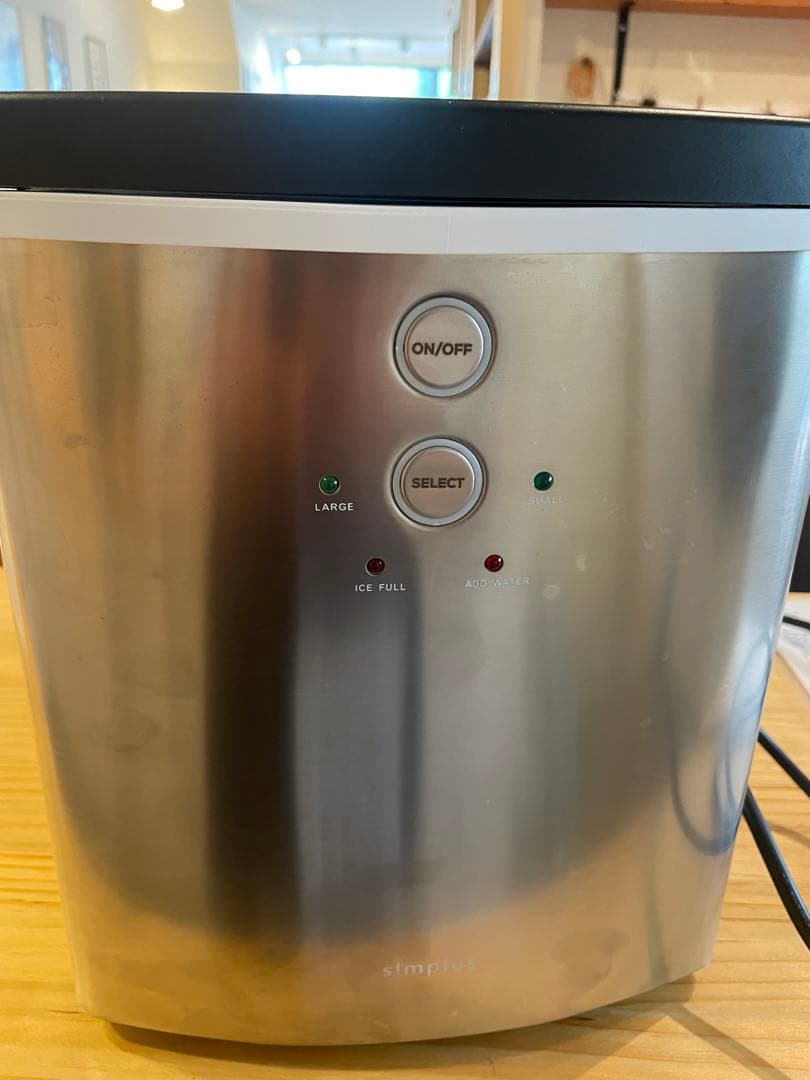 【美品】simplus 製氷機2024年製SLサイズ対応 最短6分 ステンレス製
