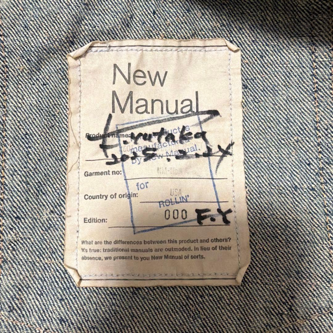 new manual #001 T-BACK DENIM JACKET 未使用