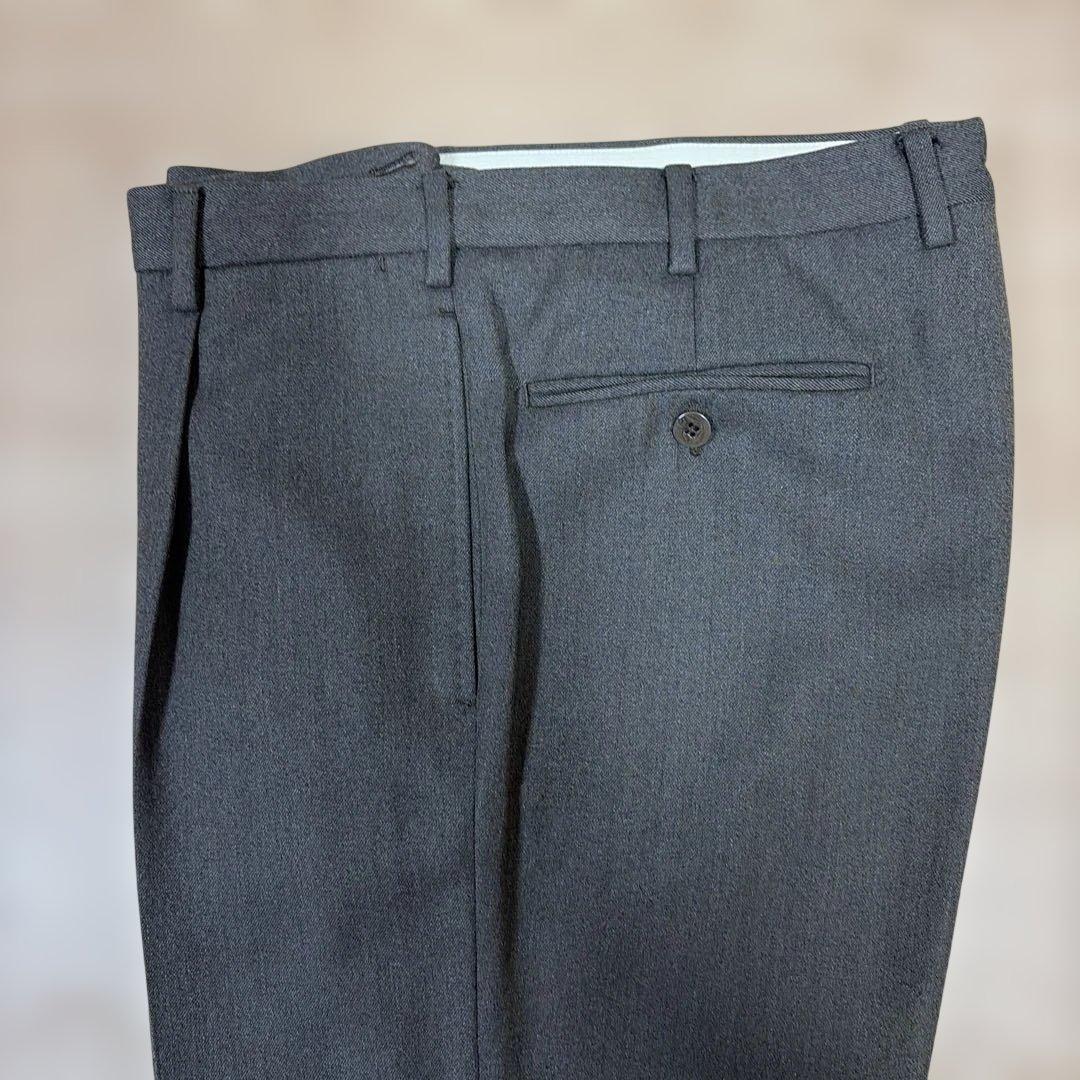 OTARO未使用イタリ製GTA×ビームスダークカーキ最高級毛スラックス50