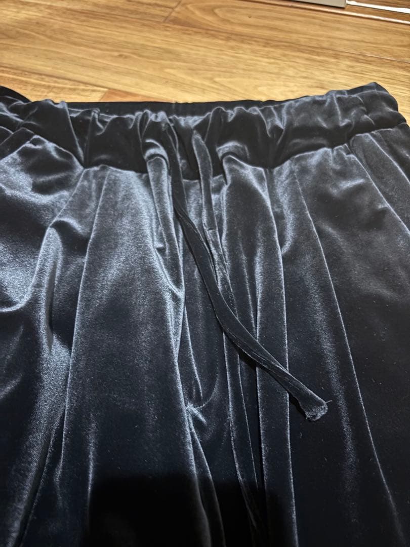 ちゃ　オーガ　ベロアパンツ