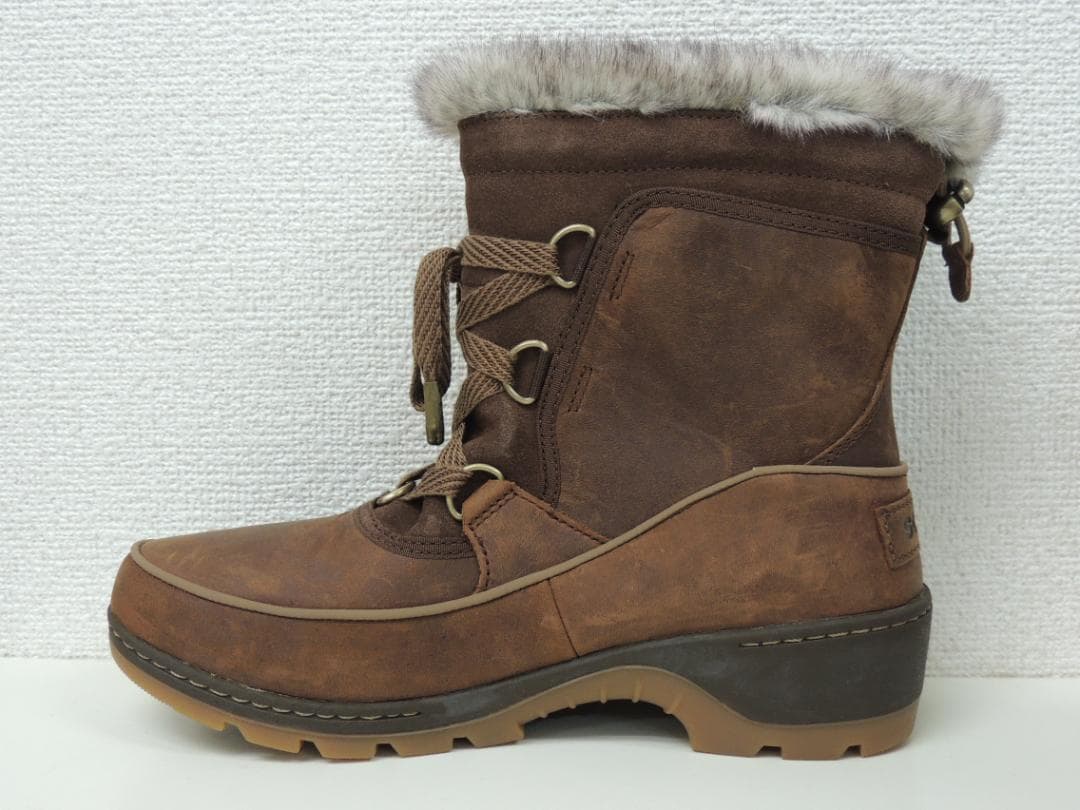新品 SOREL TIVOLI Ⅲ オイルド レザー ショート ブーツ 25.5