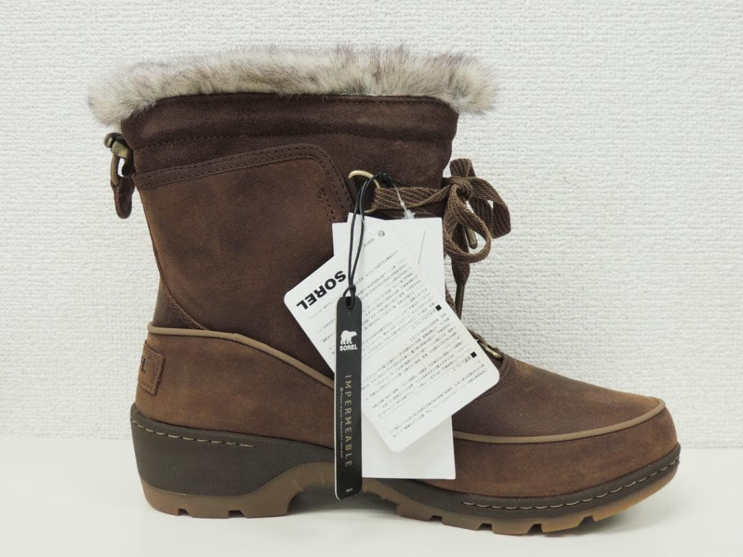 新品 SOREL TIVOLI Ⅲ オイルド レザー ショート ブーツ 25.5