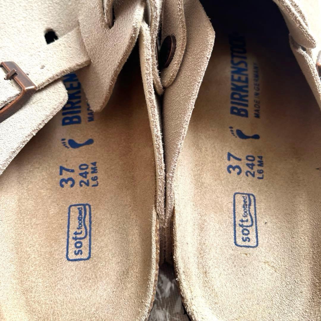 BIRKENSTOCK ビルケン　ボストン　ベージュ トープ　サボサンダル 37