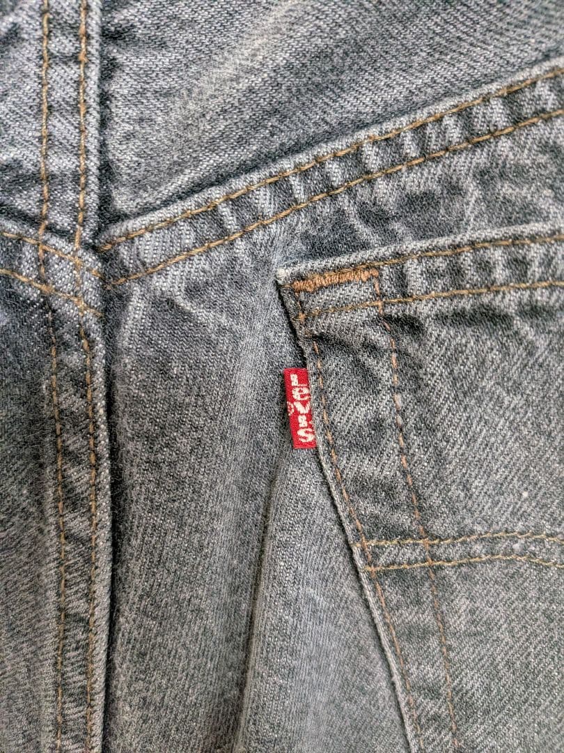 80s　501 先染め　ブラック　ヴィンテージ