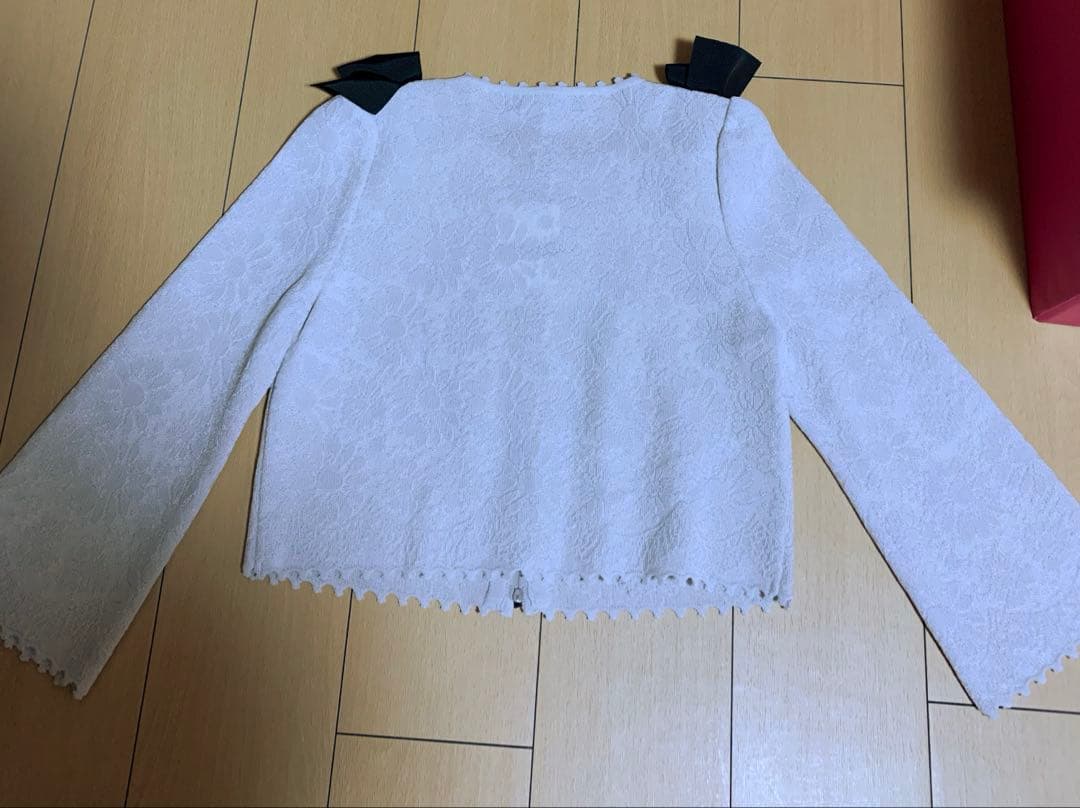 エムズグレイシー カーディガン　薄グレー　40 2025春コレクション