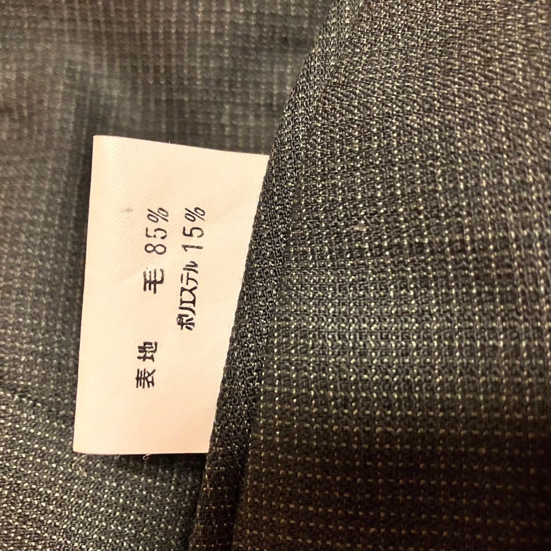 美品 BE7 ビジネススーツ 3ピース ブラック 大きいサイズ ウール ベスト