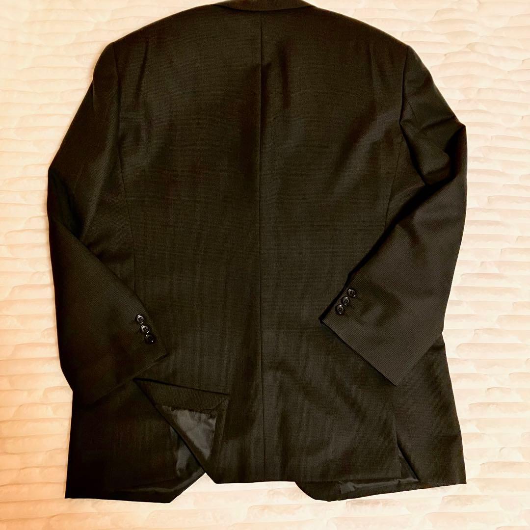 美品 BE7 ビジネススーツ 3ピース ブラック 大きいサイズ ウール ベスト