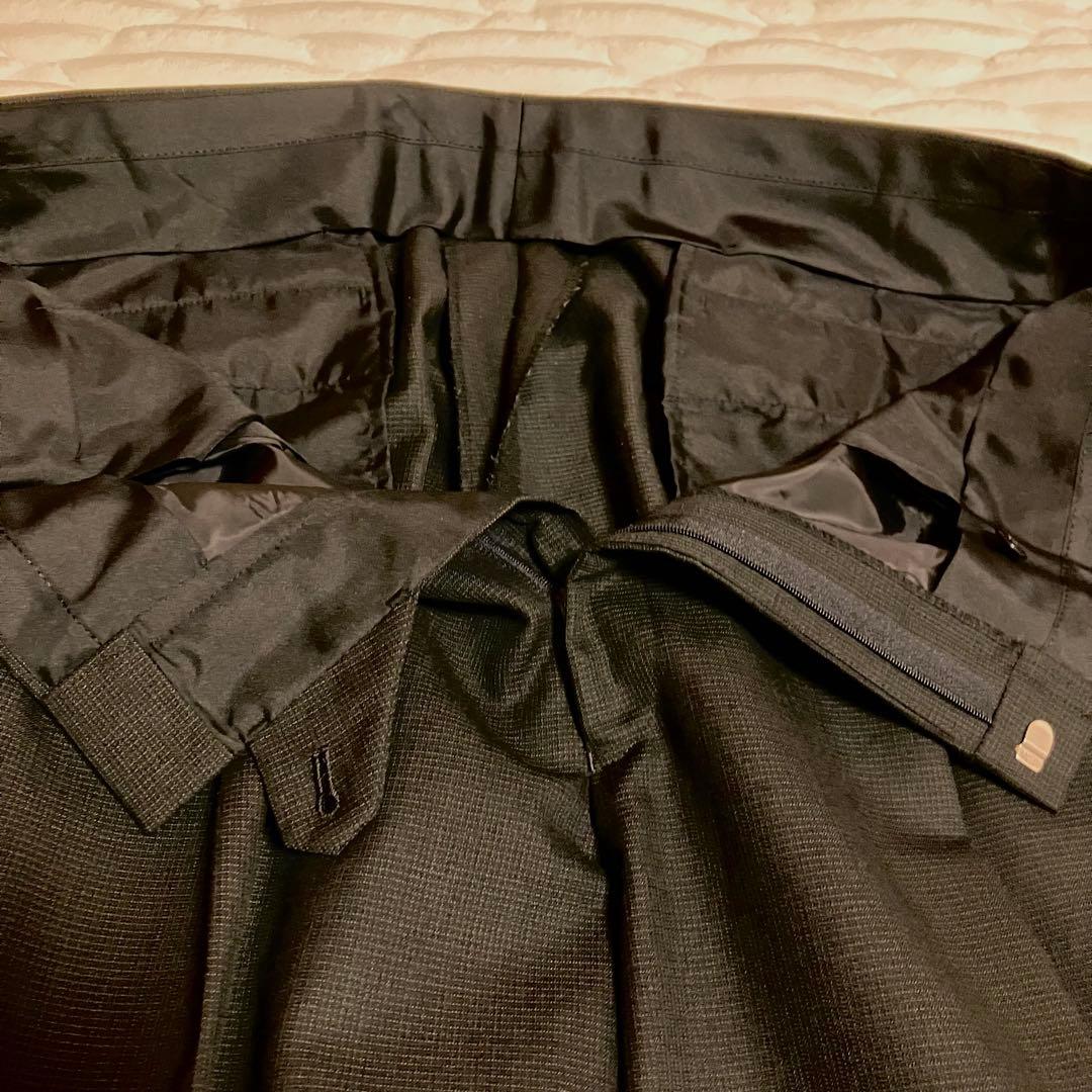 美品 BE7 ビジネススーツ 3ピース ブラック 大きいサイズ ウール ベスト