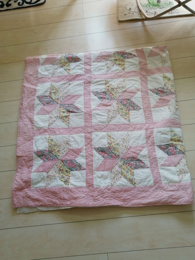 パッチワーク　ベッドカバー　マルチカバー