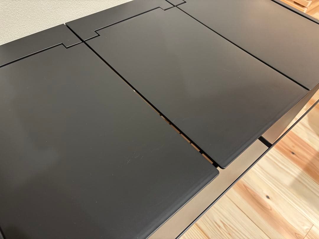 【美品】tower 山崎実業 蓋付き ダストワゴン 45L 3分別 ブラック