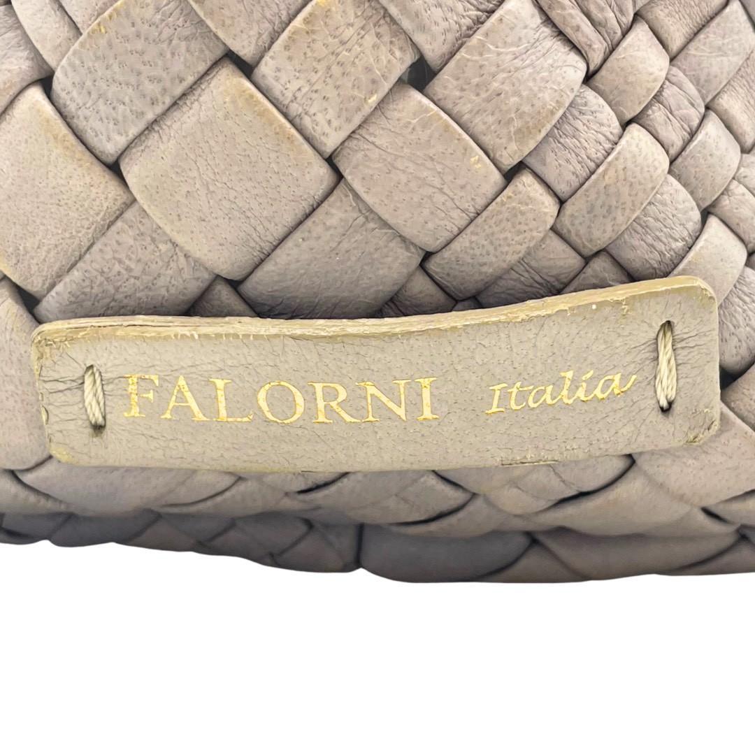 FALORNI ファロルニ 編み込みトートバッグ ベージュ