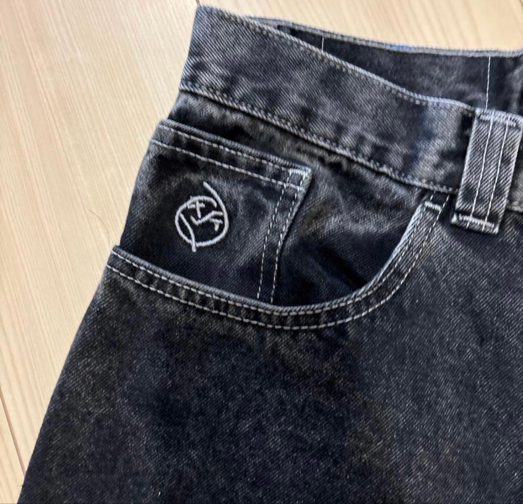 8BIG BOY polar skate ブラックデニム