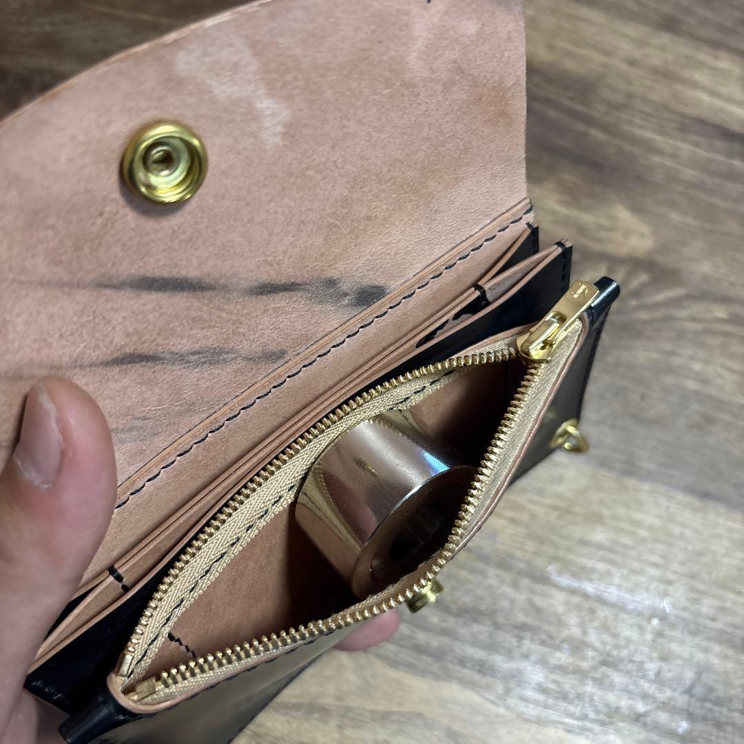 フルコードバン⭐︎ショートトラッカーウォレット⭐︎新喜皮革⭐︎コードバン⭐︎ホーウィン