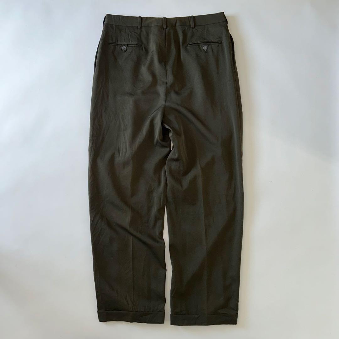 90s Ralph Lauren USA製 ウールギャバジン2タック スラックス