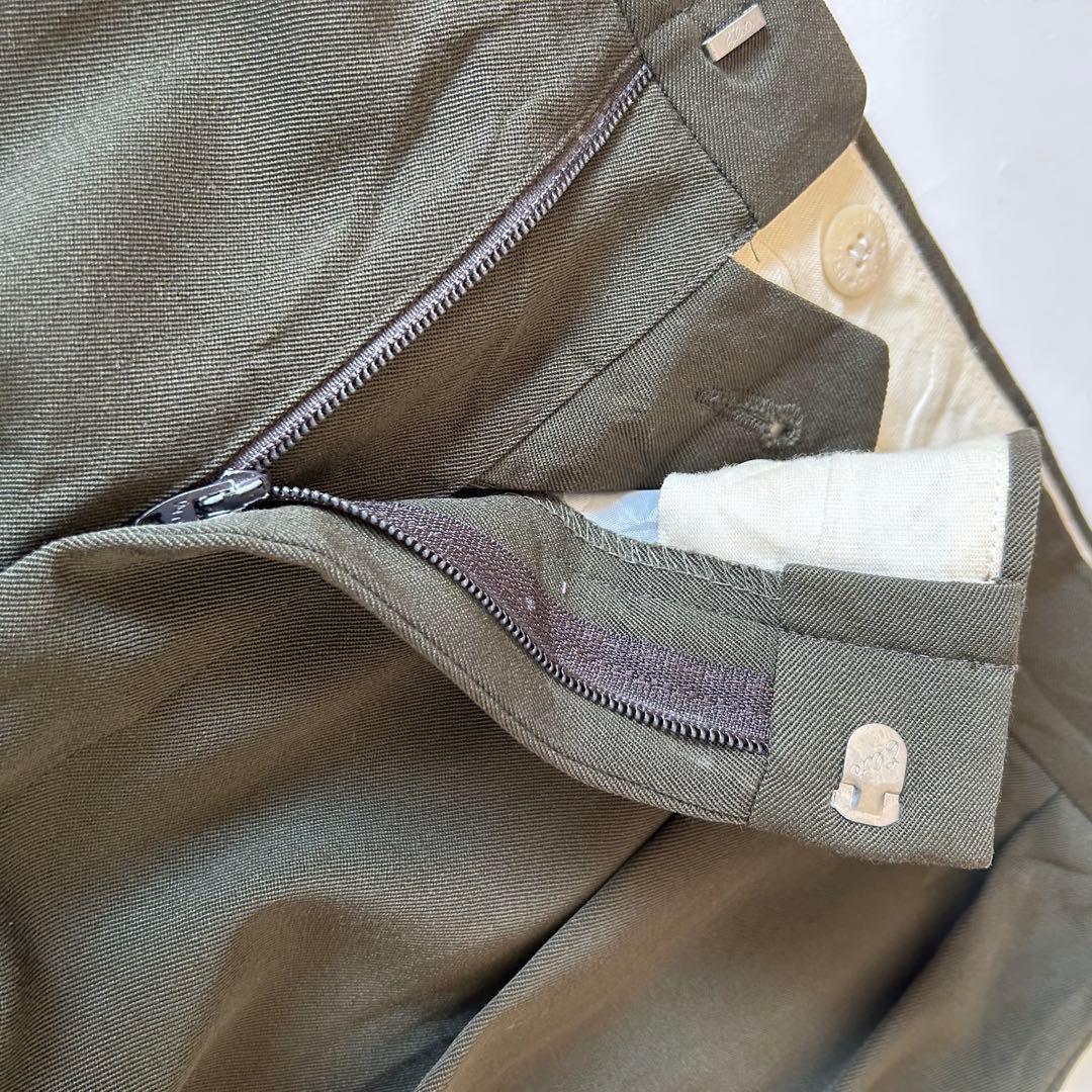 90s Ralph Lauren USA製 ウールギャバジン2タック スラックス