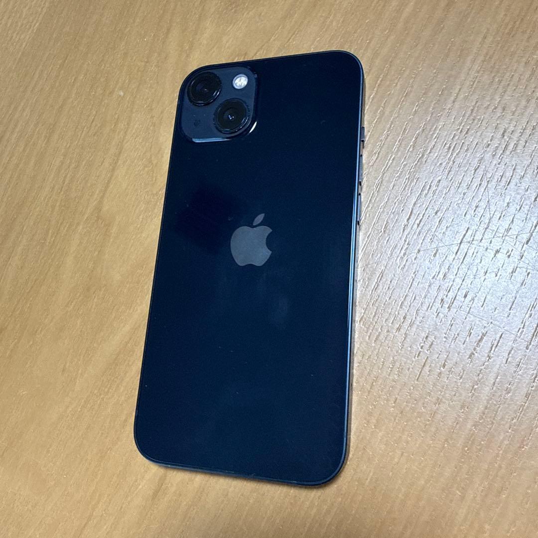 iPhone13本体ミッドナイト128GB美品(ケース、新品フィルム付)