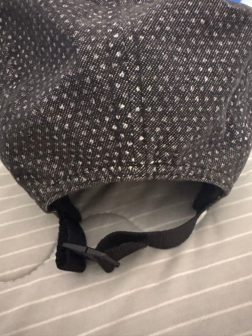 Supreme 黒 キャップ アメリカ製