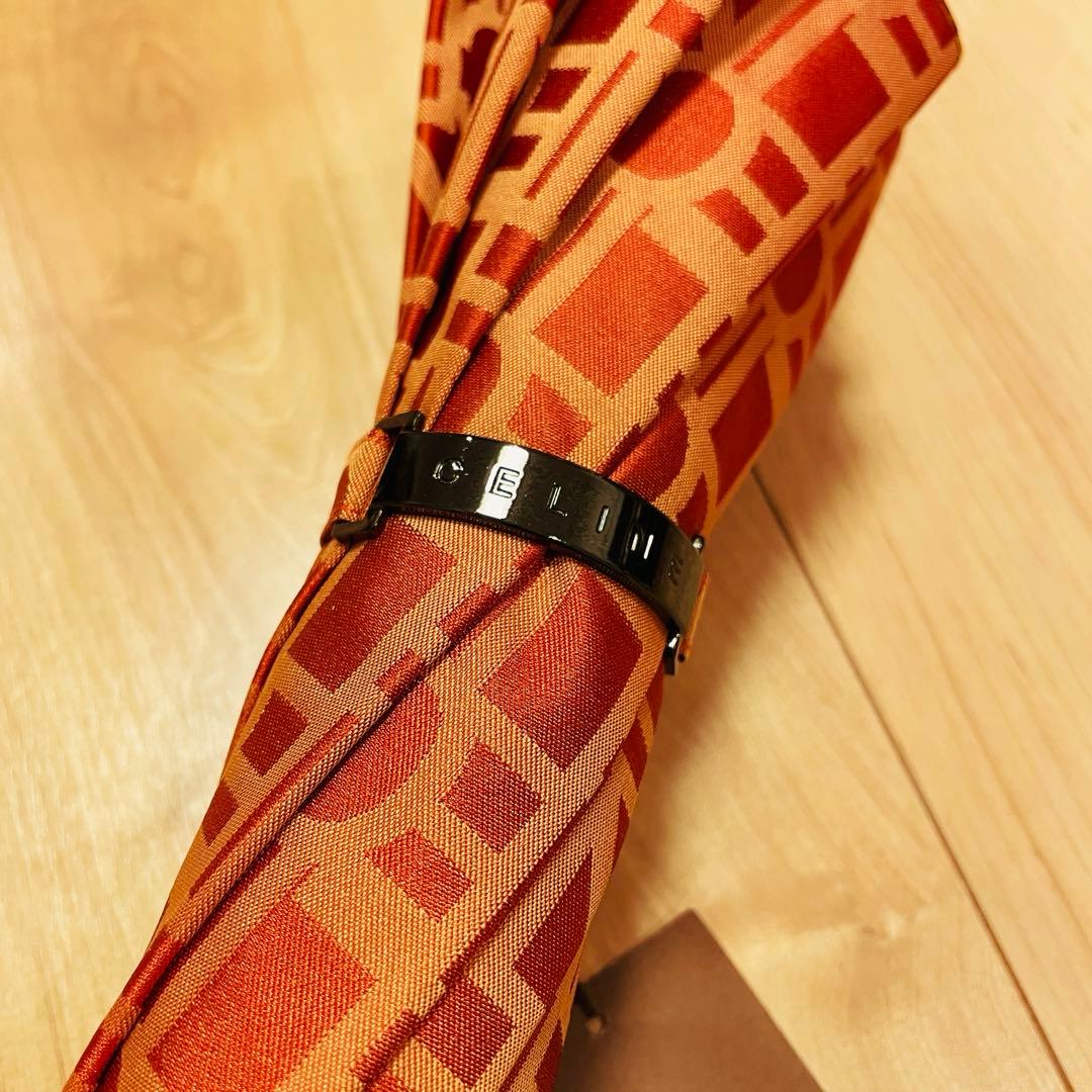 ⭐️未使用美品⭐️ CELINE セリーヌ 長傘 マカダム ロゴ　総柄 オレンジ