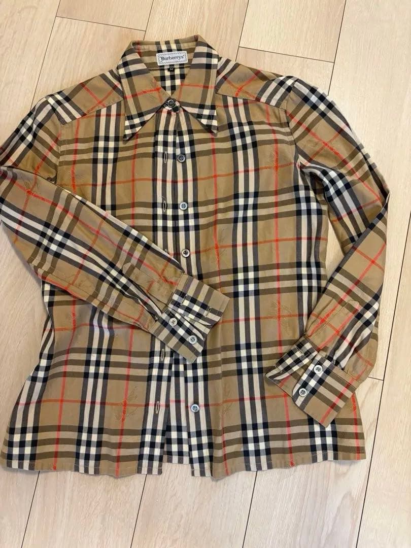バーバリーズ ノバチェック シャドーホース 長袖シャツ サイズM