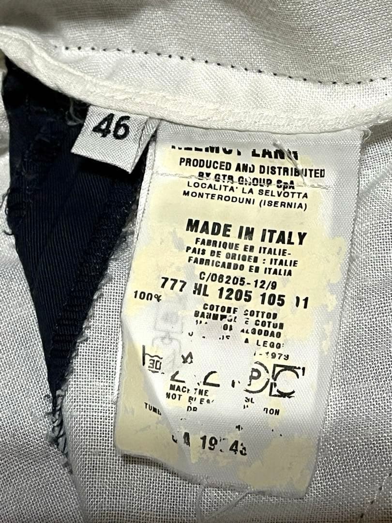 ヘルムートラング　本人期　カーゴパンツ　ネイビー　サイズ46