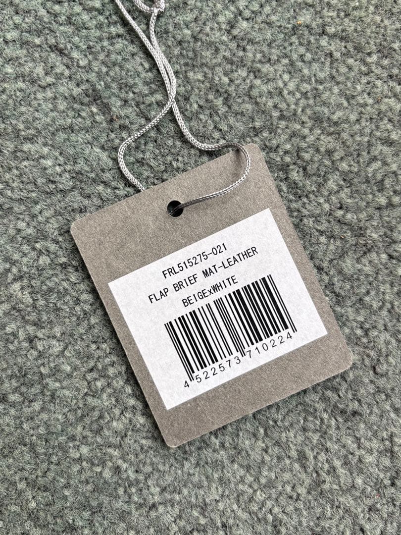 【FARO】定価5万　FLAP BRIEF MAT-LEATHER レザーバッグ