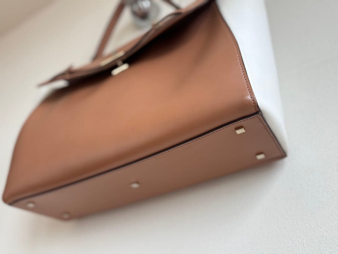 【FARO】定価5万　FLAP BRIEF MAT-LEATHER レザーバッグ